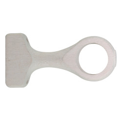 Support de tringle à oeil en bois LAB blanc Ø 28 mm x 8,5 cm 2 pièces MOBOIS