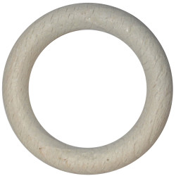 Anneau en bois LAB blanc Ø 56 mm – Lot de 10 pièces | MOBOIS
