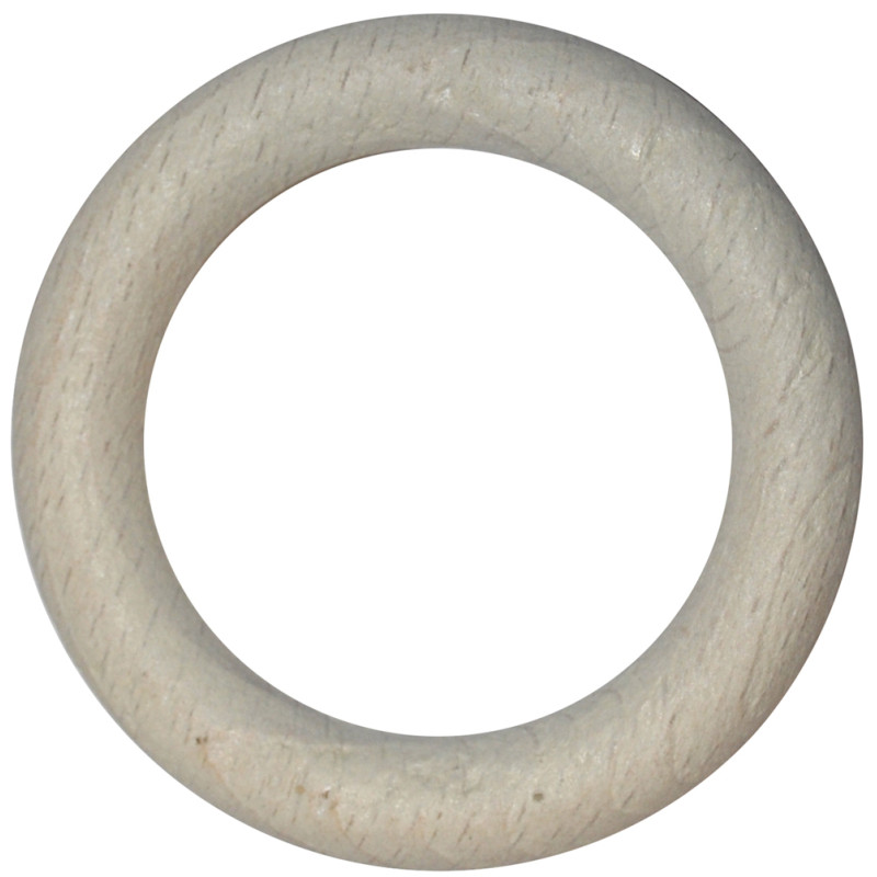 Anneau en bois LAB blanc Ø 56 mm 10 pièces MOBOIS