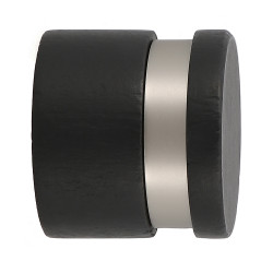 Embout tringle bois LAB noir/chrome – Finition élégante | MOBOIS