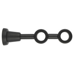 Support tringle rideau bois LAB noir mat Ø 28mm – Élégance & Robustess | MOBOIS