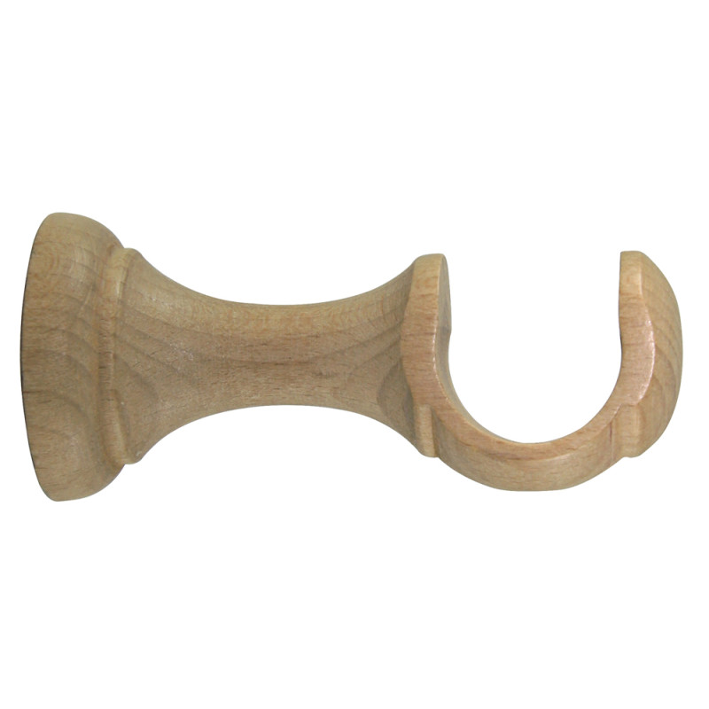 Support de tringle ouvert en bois LAB naturel Ø 28 mm x 8 cm MOBOIS