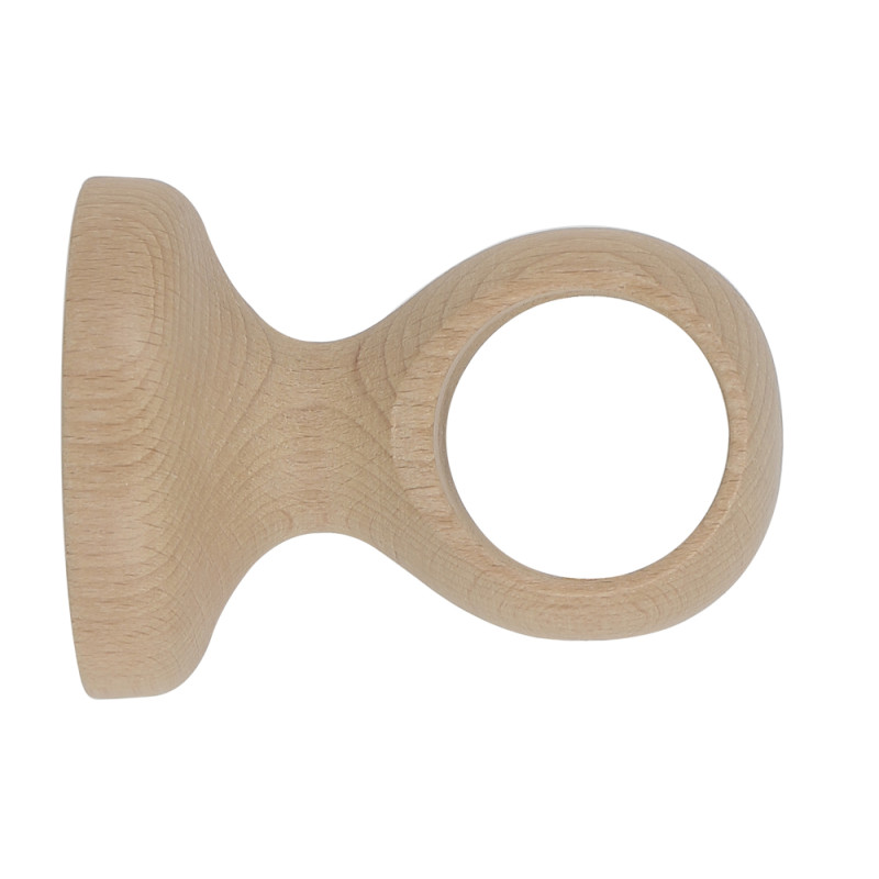 Support de tringle à oeil en bois LAB naturel Ø 28 mm x 5 cm MOBOIS