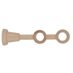 Support tringle rideau bois LAB naturel – Double œil | MOBOIS