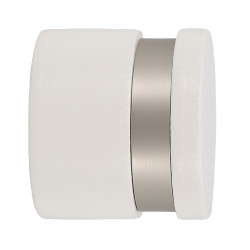 Embout tringle bois blanc/chrome – Finition élégante | MOBOIS