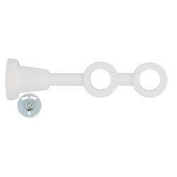 Support tringle rideau bois blanc double MOBOIS – Élégance & Stabilité