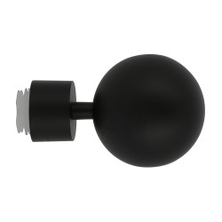 Embout tringle Easy Fix Boule Noir Mat – Finition Élégante | MOBOIS