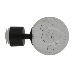 Embout tringle Easy Fix Bulle noir mat – Finition parfaite | MOBOIS