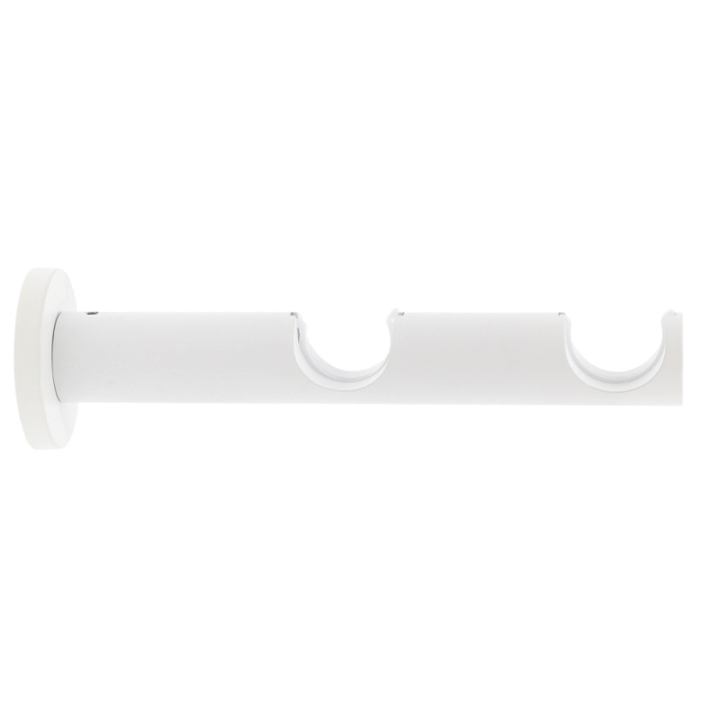 Support de tringle double en métal Easy Fix blanc mat Ø 28 mm MOBOIS