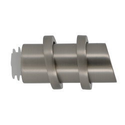 Embout tringle rideau chrome mat Easy Fix – Fermeture sécurisée