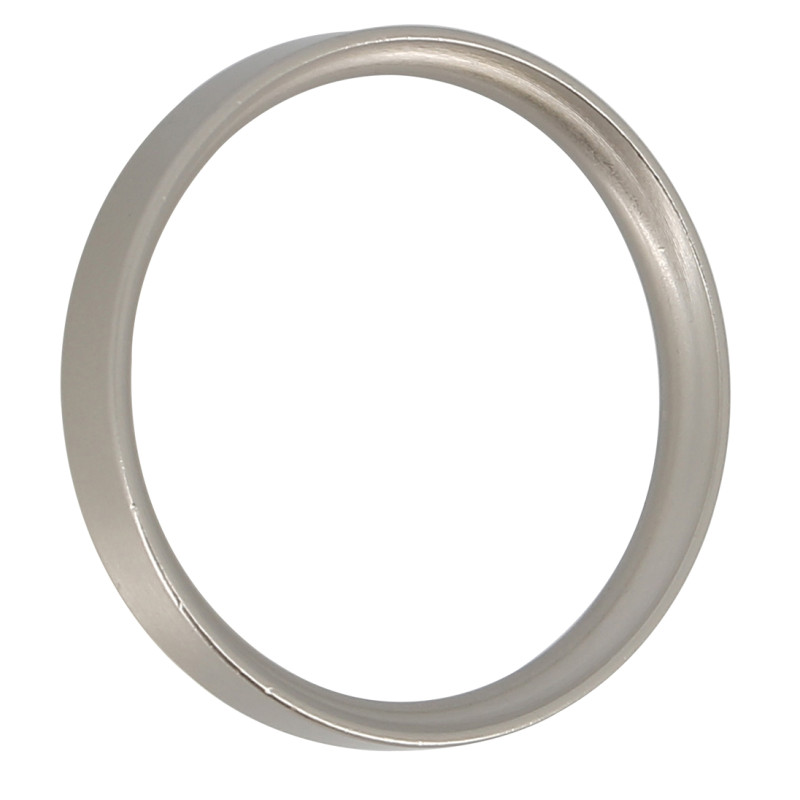 Anneau en métal plat avec bague chrome mat Ø 52 mm 10 pièces MOBOIS