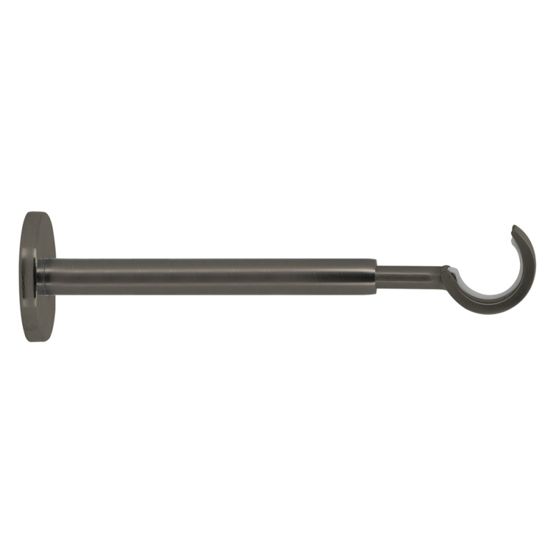 Support de tringle ouvert extensible en métal Easy Fix gun foncé Ø 28 mm x 19,5 - 30 cm MOBOIS