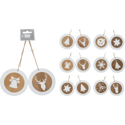 Rond en bois à suspendre 10 cm