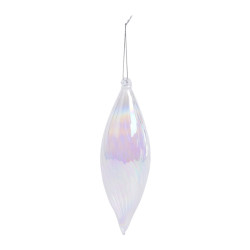 Boule de Noël en verre irisé Ø 6 cm transparente