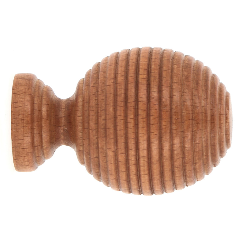 Embout de fermeture pour tringle en bois Boule merisier Ø 28 mm MOBOIS