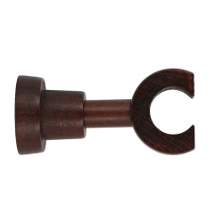 Support pour tringle de rideau en bois havane – Extensible | MOBOIS