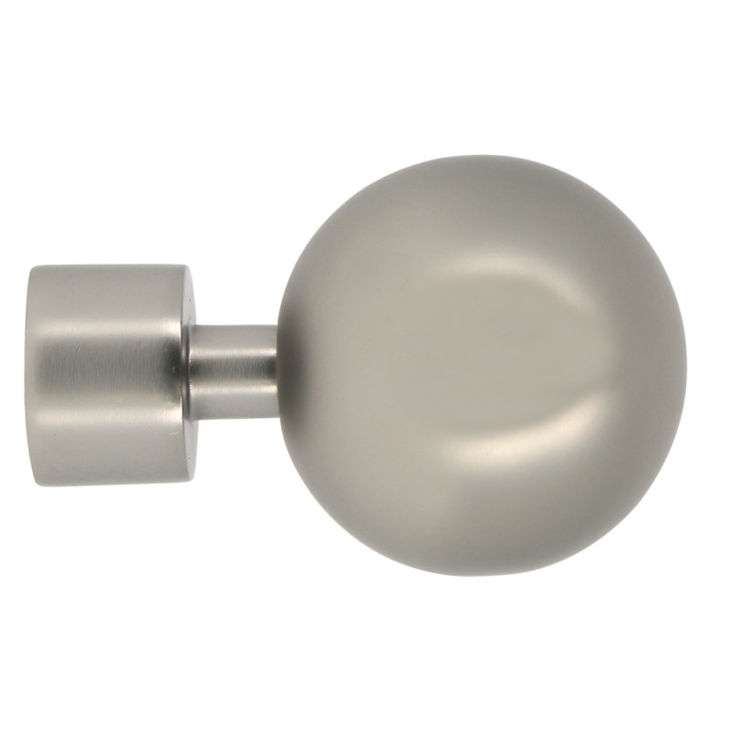 Embout de fermeture pour tringle en métal nickel Ø 20 mm MOBOIS