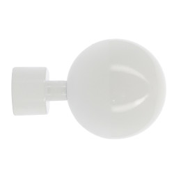 Embout de fermeture pour tringle en métal blanc brillant Ø 20 mm MOBOIS