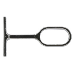 Support pour barre de dressing à oeil chrome 2 pièces MOBOIS