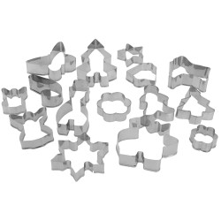 Set d'emporte-pièces de Noël en acier inoxydable 15 pièces