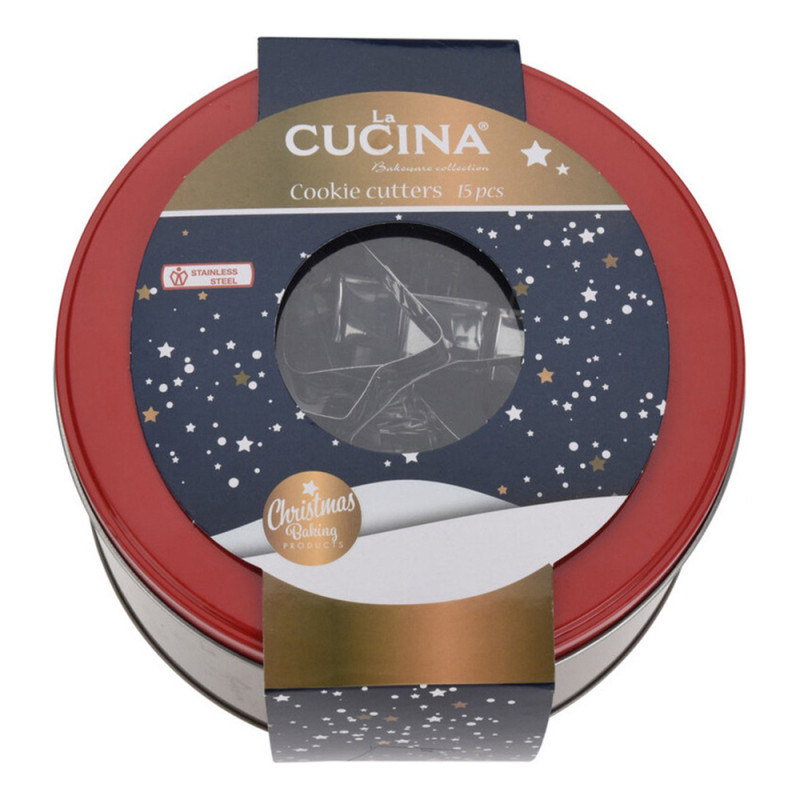 Set d'emporte-pièces de Noël en acier inoxydable 15 pièces