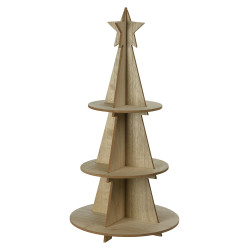 Étagère sapin de Noël en bois 29,5 x 60 cm