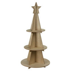 Étagère sapin de Noël en bois 38 x 79 cm