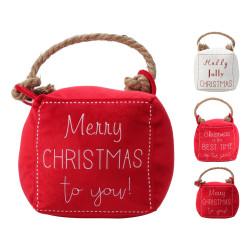 Arrêt de porte de Noël 13 x 13 cm