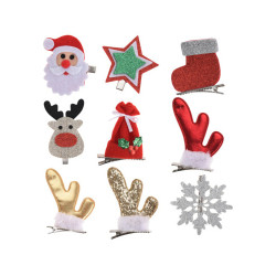 Pince à cheveux de Noël 5 x 9 cm