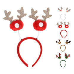 Serre-tête renne de Noël 26 x 28 cm