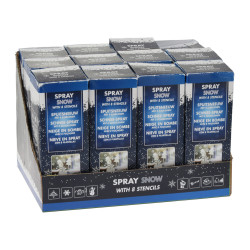 Bombe de neige artificielle avec pochoir 0,15 L Bombe de neige artificielle avec pochoir 0,15 L