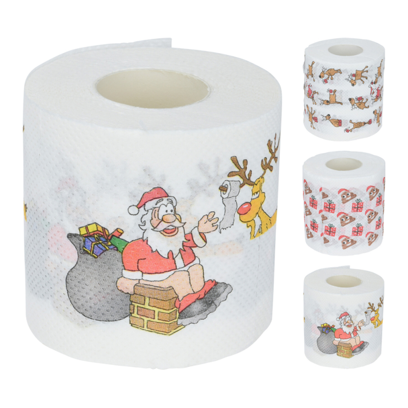 Rouleau de papier toilette de Noël 10 x 300 cm
