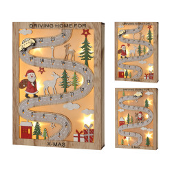 Calendrier de l'avent route LED 20 x 4 x 28 cm