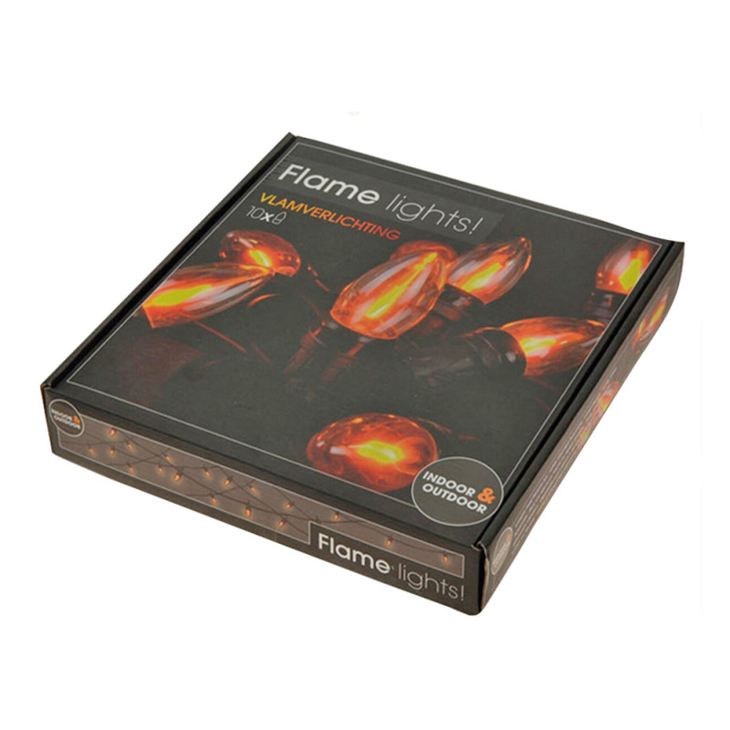 Guirlande de Noël intérieure et extérieure Lampe Flamme LED blanc chaud 5,5 m Guirlande de Noël intérieure et extérieure Lampe Flamme LED blanc chaud 5,5 m