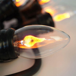 Guirlande de Noël intérieure et extérieure Lampe Flamme LED blanc chaud 5,5 m Guirlande de Noël intérieure et extérieure Lampe Flamme LED blanc chaud 5,5 m