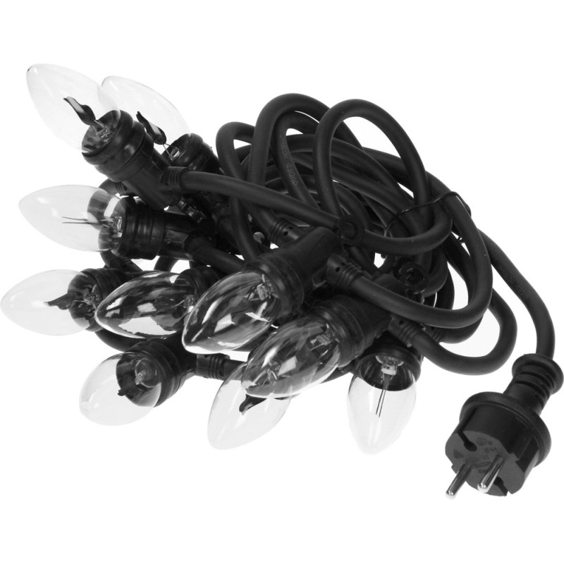 Guirlande de Noël intérieure et extérieure Lampe Flamme LED blanc chaud 5,5 m Guirlande de Noël intérieure et extérieure Lampe Flamme LED blanc chaud 5,5 m