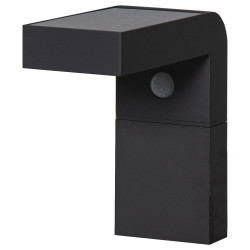 Applique murale extérieure LED solaire Baracconi Sensor noire  18 × 0,2 W EGLO