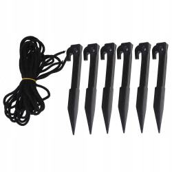 Père Noël gonflable LED blanc froid 4 m