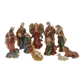 Set de figurines pour crèche de Noël 11 pièces