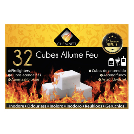 Cubes allume feu Premium 32 pièces