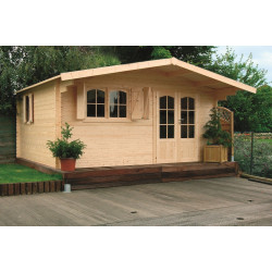 Abri de jardin en bois Chamonix 40 mm 4,78 x 4,18 m SOLID