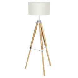 Lampadaire Lantada beige Ø 45 cm E27 60 W EGLO