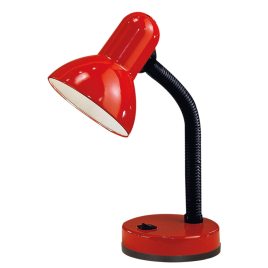 Lampe de bureau Basic rouge E27 40 W EGLO