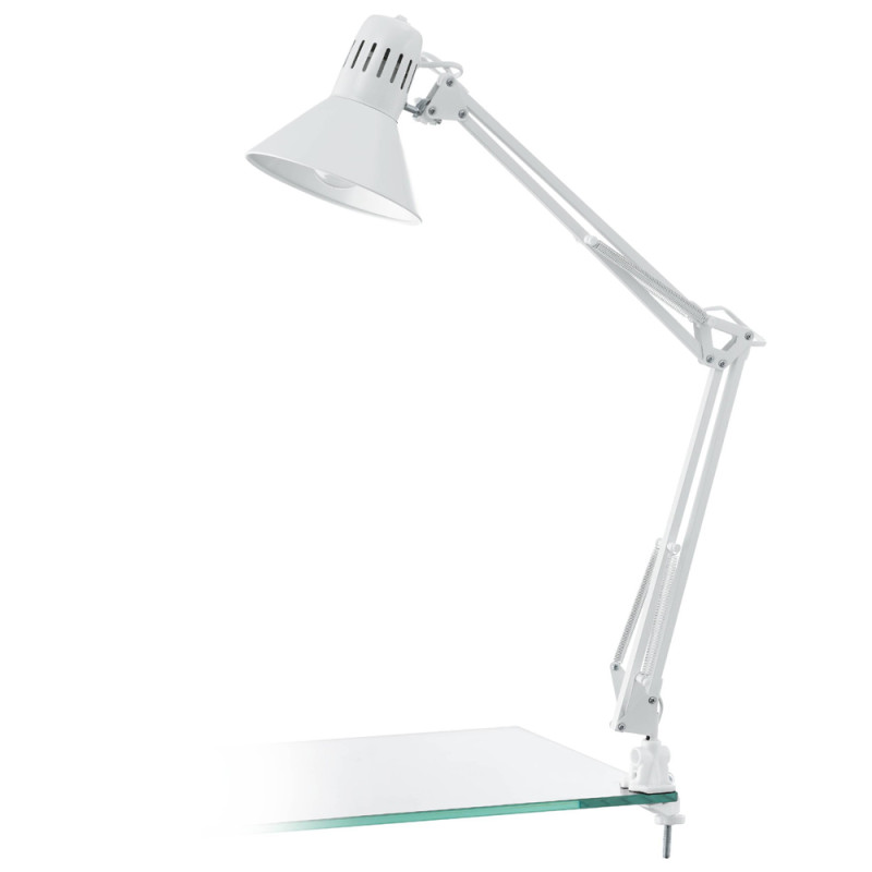 Lampe de bureau Firmo blanche E27 40 W EGLO