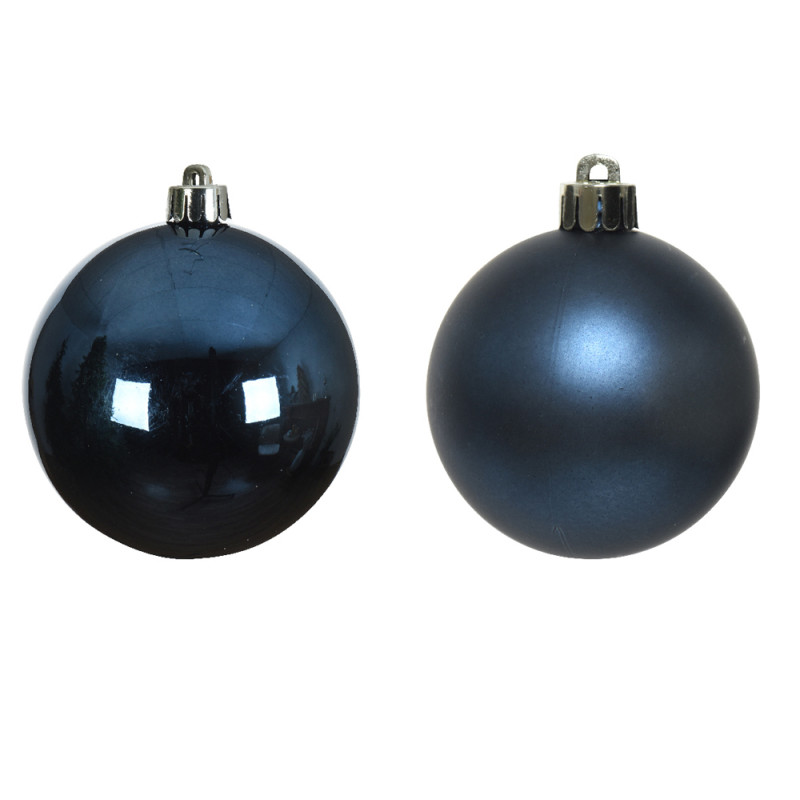 Boule de Noël en verre Ø 3,5 cm bleu nuit 16 pièces DECORIS Boule de Noël en verre Ø 3,5 cm bleu nuit 16 pièces DECORIS