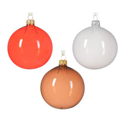 Boule de Noël en verre Ø 8 cm transparente DECORIS