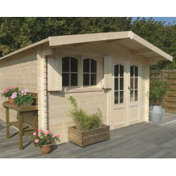 Abri de jardin en bois Rignitz 40 mm 4,18 x 3,88 m SOLID