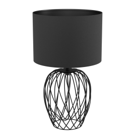 Lampe de table Nimlet noire Ø 30 cm E27 40 W EGLO