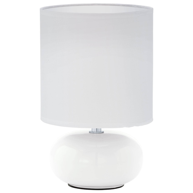 Lampe de table Trondio blanche Ø 15 cm E14 40 W EGLO