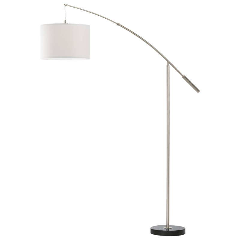 Lampadaire Nadina nickel mat E27 60 W EGLO